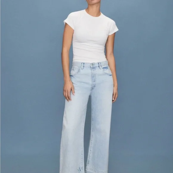 PAIGE Arellia Ankle Barrel Leg Jean Fernanda 28 / 6 New - Picture 6 of 9